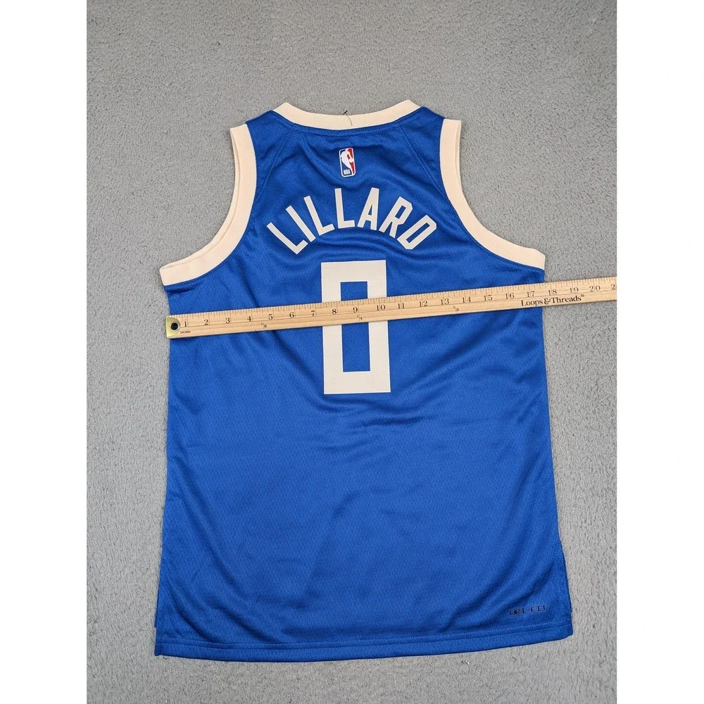 Nike Milwaukee Bucks Jersey Youth‎ Medium 10/12 NBA Damian Lillard Swingman New